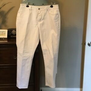Coldwater Creek White Straight Leg Jeans